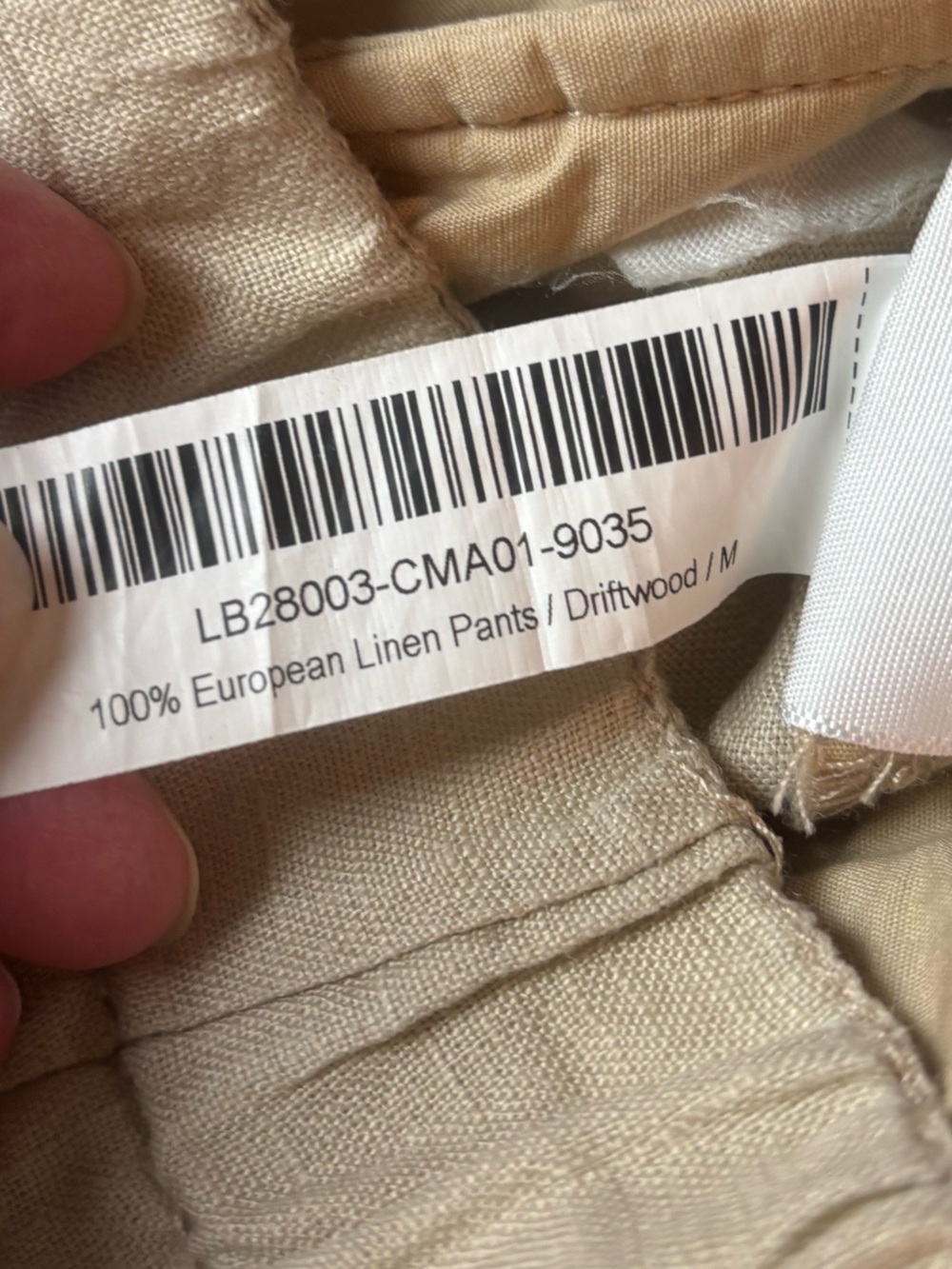 Quince Men’s 100% European Linen Pants Driftwood Medium Lightweight Breathable - Picture 5 of 6
